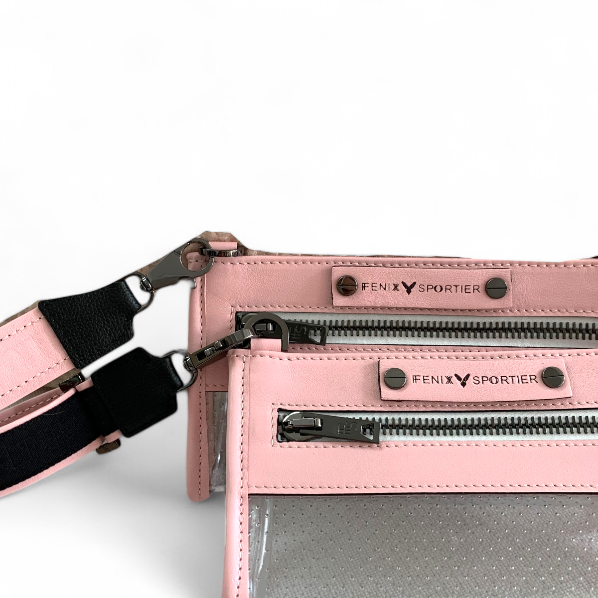 Front Row Bag - Light Pink + Gunmetal