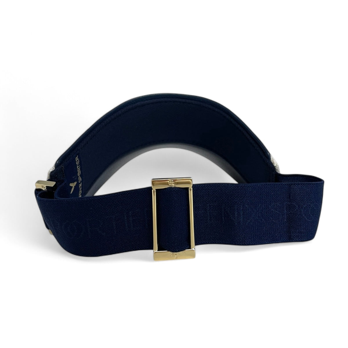 The Play & Aprés Visor - Natural Canvas / Navy Leather